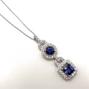Sterling Silver and CZ Pendant Necklace | N104